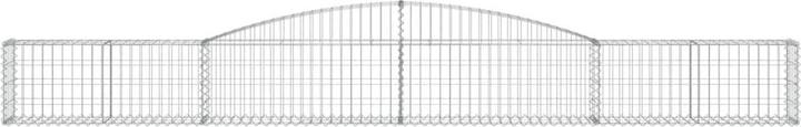 Produktbild VidaXL Gabionen mit Hochbogen 7 Stk. 400x30x40/60 cm Verzinktes Eisen