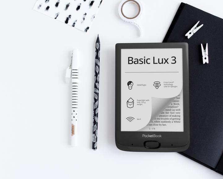 Produktbild PocketBook Basic Lux 3 (6", 8 GB, Schwarz)