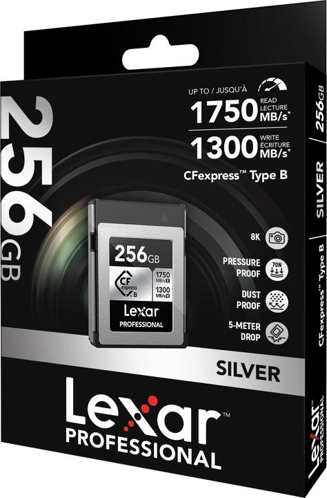 Actual product image Lexar Professional Silver Series (256 GB, CFexpress type B)