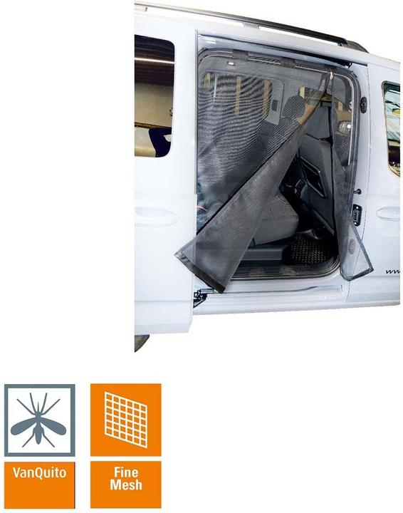 Actual product image VanQuito Mosquito net with sliding doors, right