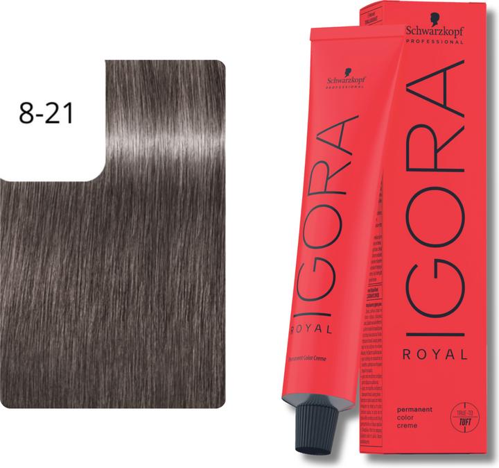 Produktbild Schwarzkopf Professional Igora Royal Take Over 8-211 (8-21 Hellblond Asch Cendré)