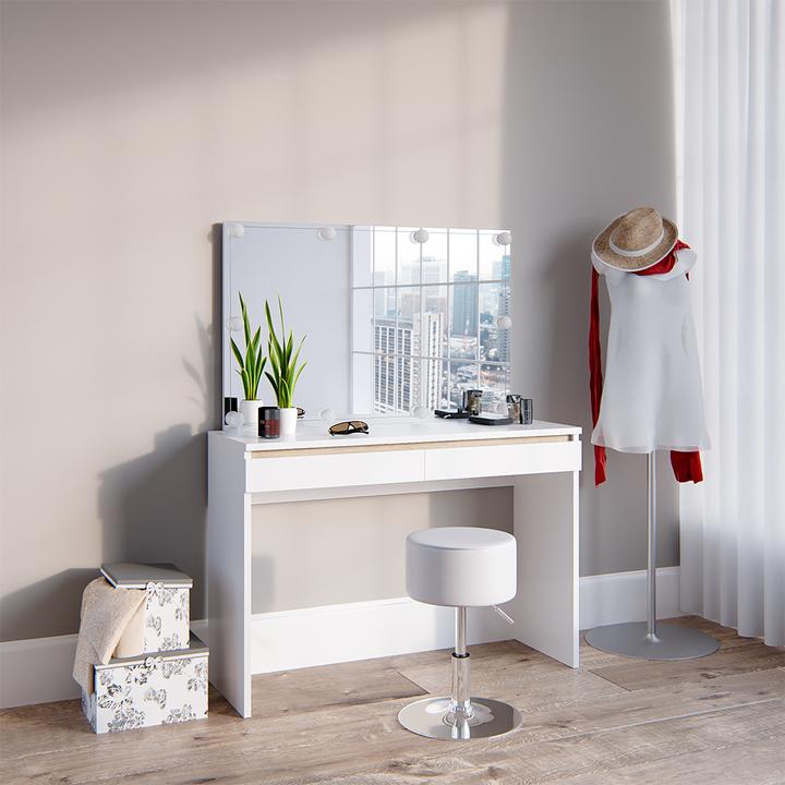 Actual product image Vicco Emma with stool and lighting (120 x 42 x 83 cm)