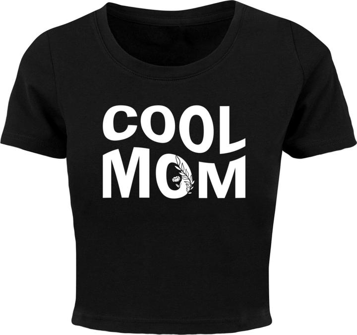 Merchcode Ladies Mothers Day - Cool mom Cropped Tee - 118723