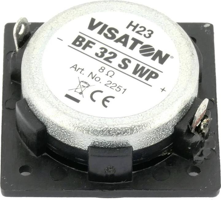 Actual product image Visaton BF 32 S WP - 8 Ohm 1.3 inch 3.2 cm full range driver 8 Ω Black Aluminium-Me