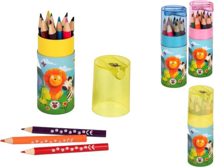 Produktbild Trendhaus Buntstift-Set mit Spitzer 13-teilig, 3-fach sortiert (Mehrfarbig, 13 x)