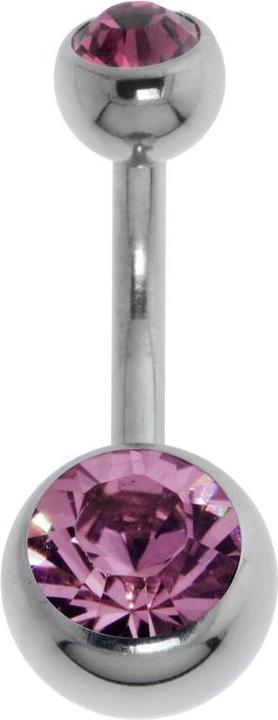 Actual product image Bijouteria Bellypiercing (Titanium, Crystal)