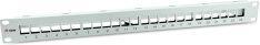 Actual product image equip Patch panel 24x RJ45 Cat6A 19" FTP 1U Premium light grey