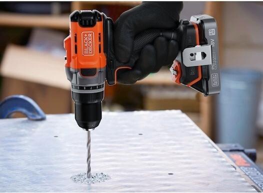 Actual product image Black & Decker Black&Decker cordless drill driver 18V, without battery BCD382XN (Rechargeable battery operated)