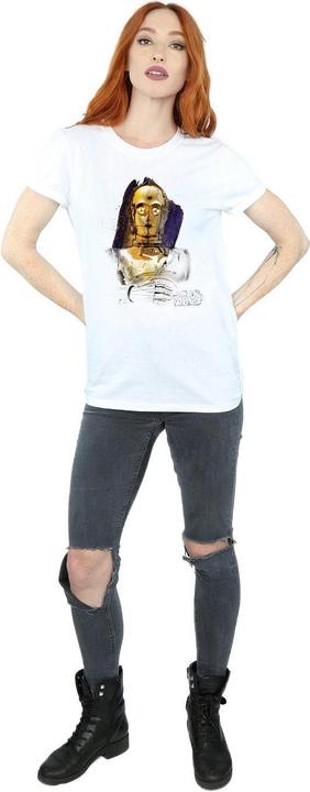 Immagine prodotto Star Wars The Last Jedi C-3PO Brushed Maglietta Ampia Donna (S)