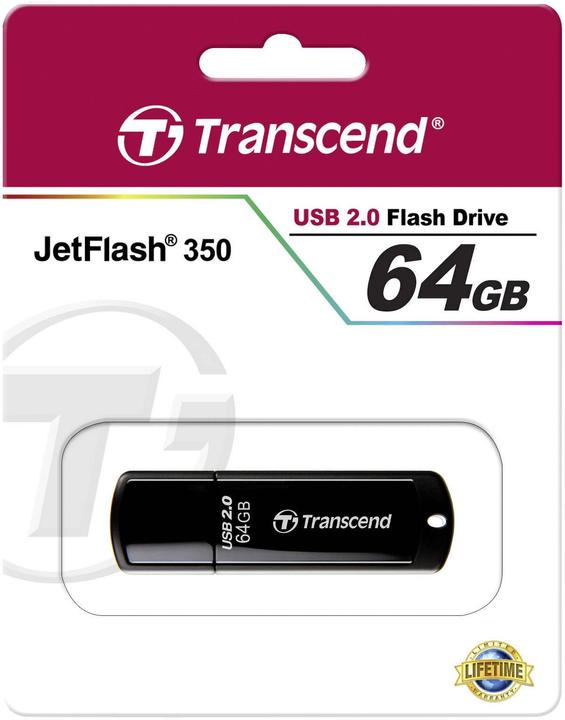 Immagine prodotto Transcend JetFlash 350 (64 GB, USB-A, USB 2.0)