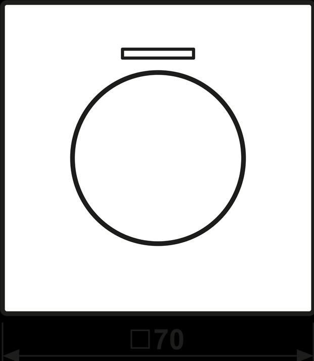 Actual product image JUNG Rotary knob Symbol Dimmer LS gra-sw mt LS1940KO5SWM