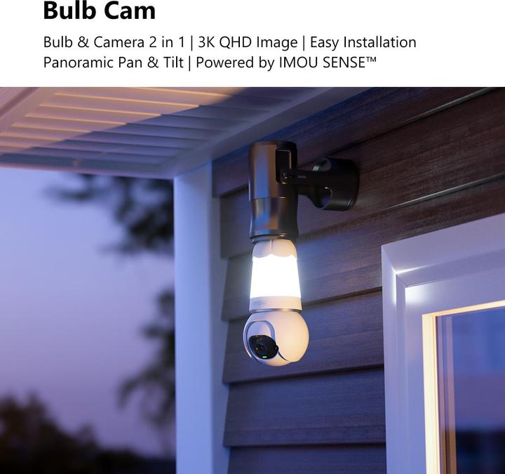 Immagine prodotto Imou Bulb Cam (2304 x 1296 Pixels)