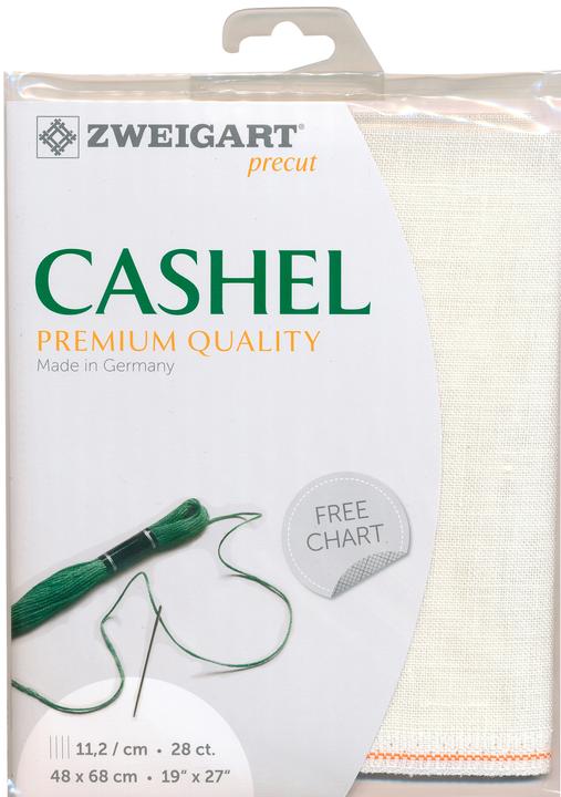 Immagine prodotto Zweigart Tessuto di lino per contati "Cashel", pretagliato 48 x 68 cm