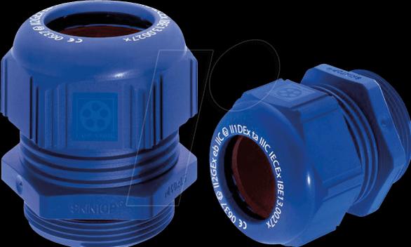 Image du produit Lapp Presse-étoupe ATEX SKINTOP M20 x 1.5 5...10 mm x 9 mm Polyamide bleu IP68