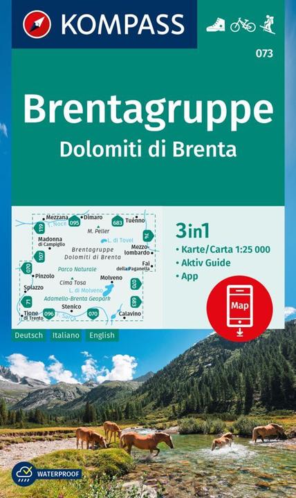 Produktbild Wanderkarte 073 Brentagruppe / Dolomiti di Brenta 1:25.000