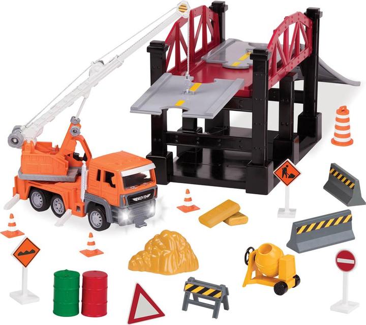 Produktbild Driven by Battat Driven - Construction Baustelle Brücke Spielset
