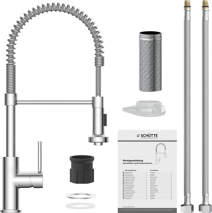 Actual product image Schütte BOSTON spiral spring sink mixer tap