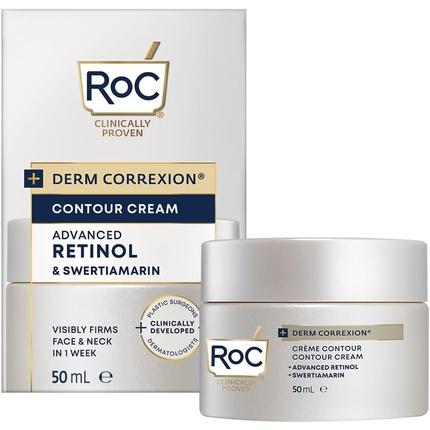 Roc Derm Correxion Contour Cream for Face Neck and Jawline Sichtbare Gesichtsstraffung Hals Straffung (50 ml)