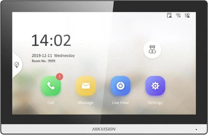 Actual product image Hikvision DS-KH6350-WTE1 Indoor station Monitor 7" (Ethernet, Wi-Fi)