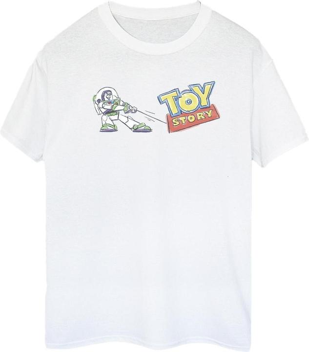 Immagine prodotto Disney Toy Story Buzz Pulling Logo Maglietta Ampia Donna (L)