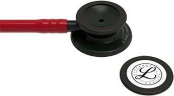 Actual product image 3M Stethoscope Classic III Chest piece Tube connection Ear hook black/tube burgundy