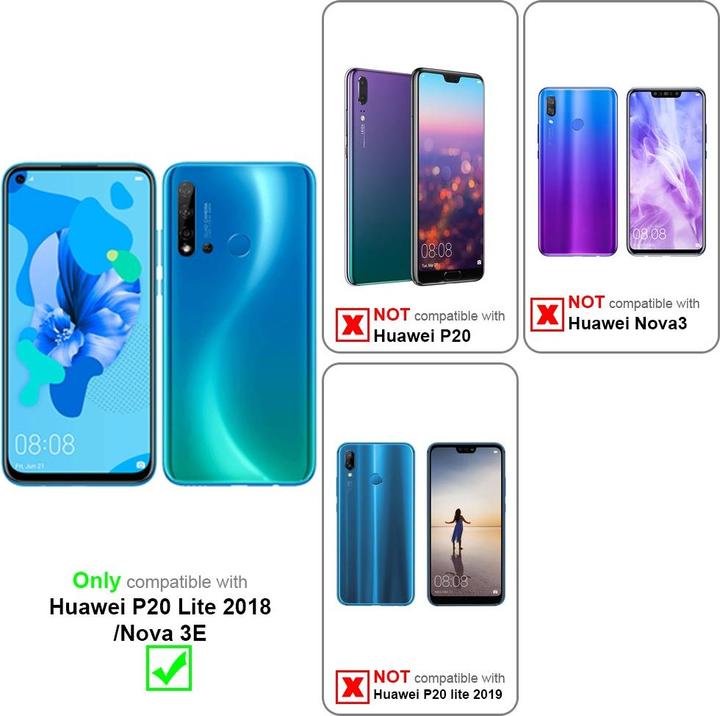 Produktbild Cadorabo Handykette für Huawei P20 LITE 2018 / NOVA 3E Necklace Hülle mit verstellbarem Kordelband