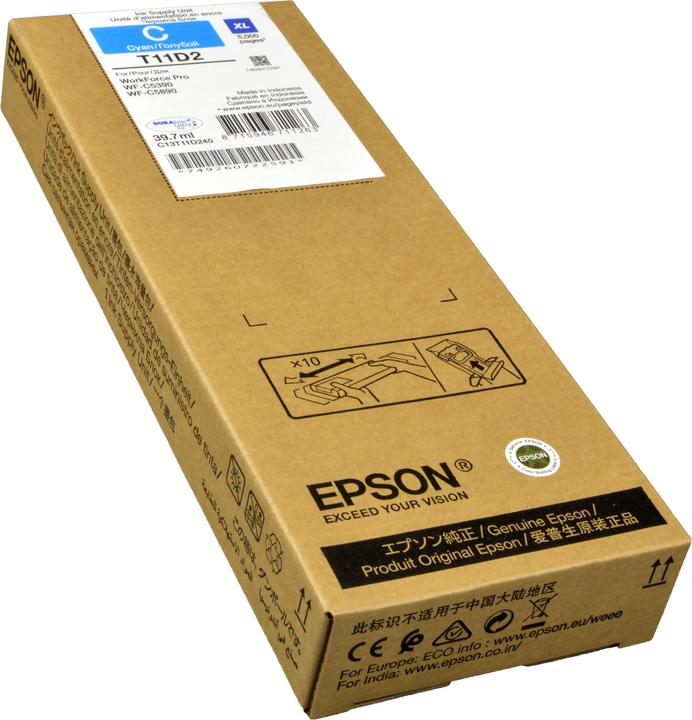 Actual product image Epson WF-C53xx/WF-C58xx Series Ink Cartridge XL Cyan 5,000 pages (C)