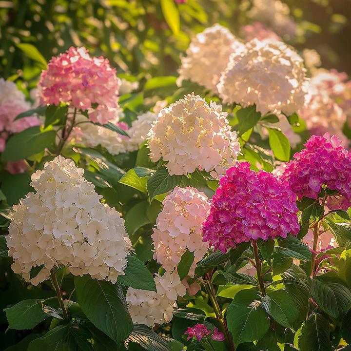 Produktbild Plant in a Box Hortensia Paniculata 'Pink Lady', 'Phantom', 'Silver Dollar' - 3er Set Hortensien (25 cm)