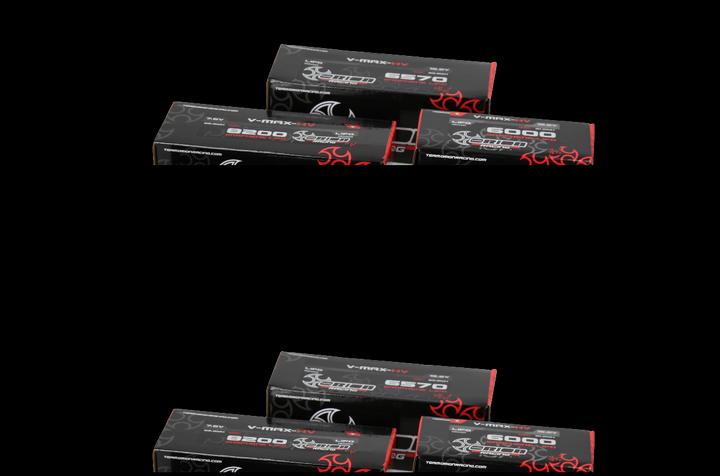 Immagine prodotto Team Orion V-Max-HV Graphene Tech 7200 LCG 7.6V 2S 128C (7.60 V, 7200 mAh)