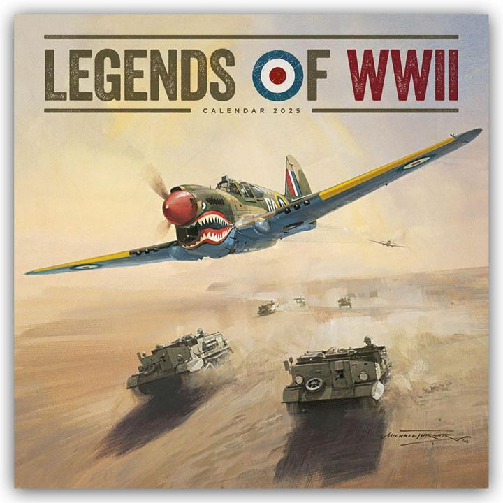 Produktbild Legends of World War II - Legendäre Flugzeuge des Zweiten Weltkrieges 2025 - Wand-Kalender (30.5 x 30.5 cm, Englisch, Deutsch)