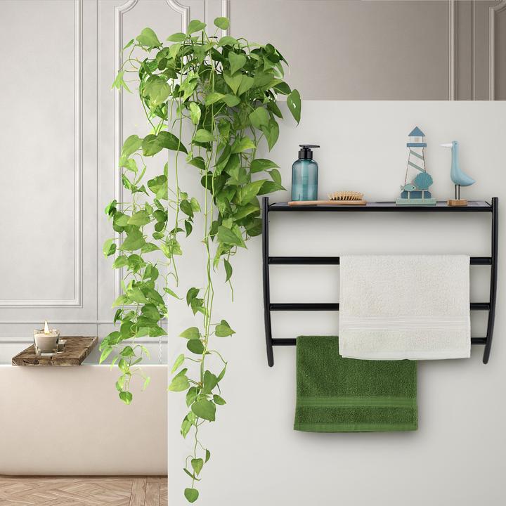 Actual product image Relaxdays Wall towel rail