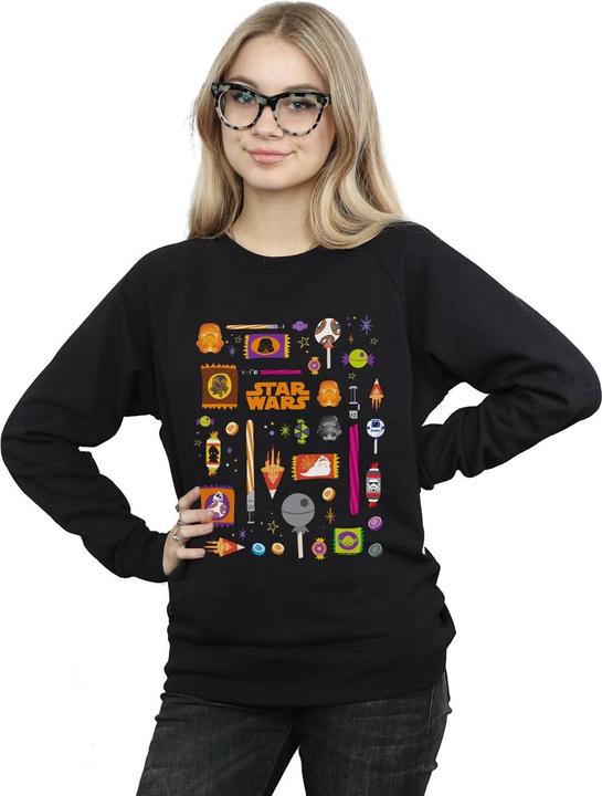 Actual product image Star Wars Womens/Ladies Halloween Treats Sweatshirt (XL)
