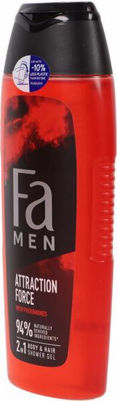 Actual product image Fa FA Men Attraction Force Shower Gel żel pod prysznic do mycia ciała i włosów dla mężczyzn Pheromone 4 (400 ml)