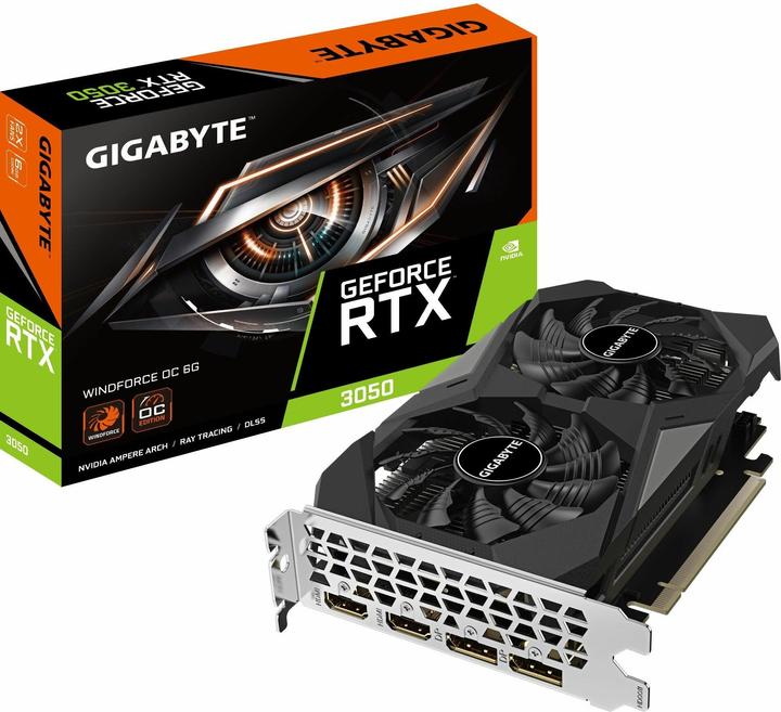 Produktbild Gigabyte GeForce RTX 3050 Windforce OC (6 GB)