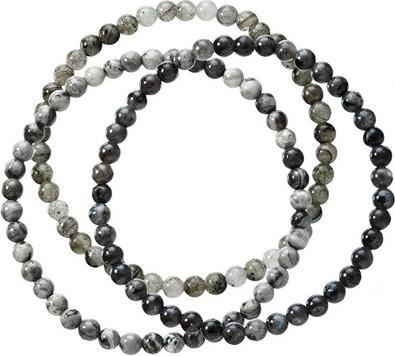 Image du produit Evolution Group Set Of Beaded Bracelets Made Of Mineral Stones 43043.3 Black