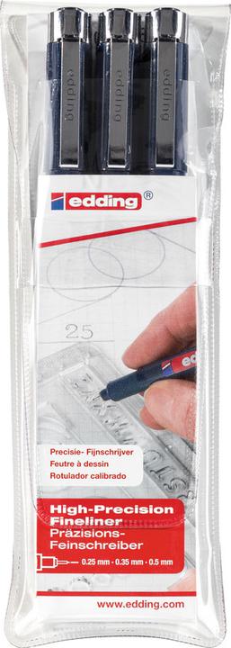 Produktbild Edding Profipen 1800 (Black, 3 x)