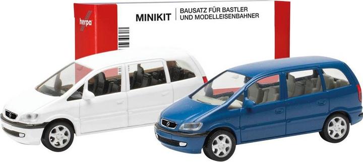 Image du produit Herpa 013932 H0 PKW Modell Opel Zafira, blau und weiss