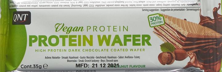 Image du produit QNT Vegan Protein Wafer Hazelnut (Noisette, 1 pcs, 38 g)