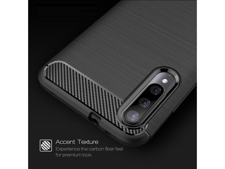 Immagine prodotto Screenguard Xiaomi Mi A3 Scafo Carbonio Spazzolato Morbido TPU (Mi A3)