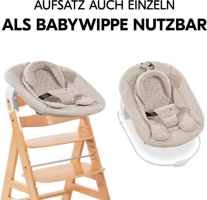 Produktbild Hauck Alpha Plus Natur 4-tlg. Newborn Set Disney (Hochstuhl)