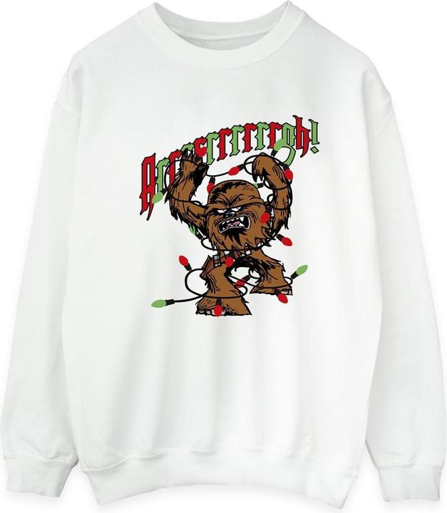Actual product image Star Wars Mens Episode IV: A New Hope Chewbacca Argh Lights Sweatshirt (XXL)