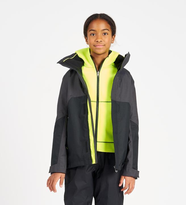 Image du produit Tribord Veste de pluie Veste de voile enfants imperméable au vent - Sailing 300 gris foncé (122)