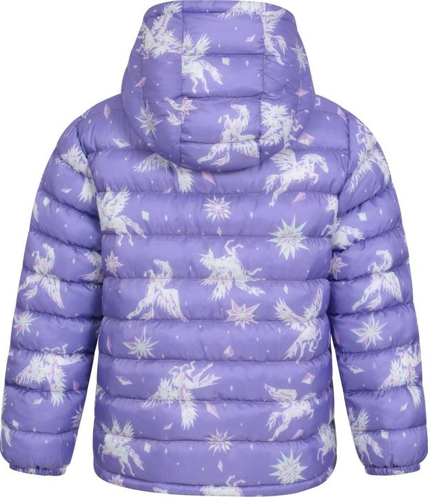Actual product image Mountain Warehouse Childrens/Kids Seasons Unicorn Faux Fur Lined Padded Jacket (140)