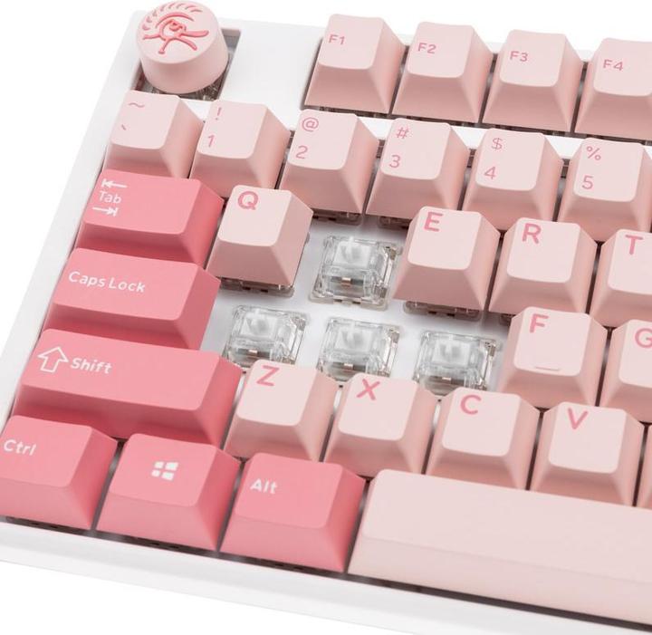 Produktbild Ducky One 3 Gossamer Pink Gaming Tastatur - MX-Ergo-Clear (US) (US, Kabelgebunden)