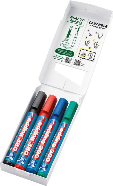 Image du produit Edding 380 (Multicolore, 3 mm, 4 x)