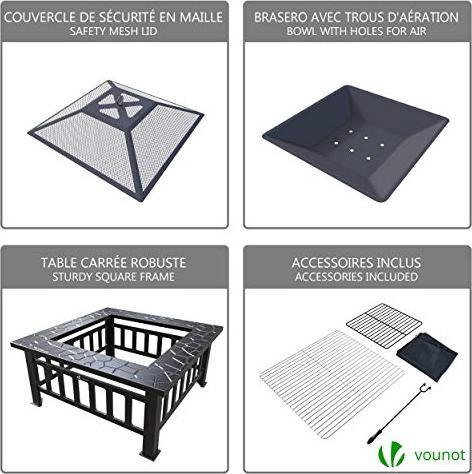 Image du produit Vounot Foyer avec grille (81 cm)