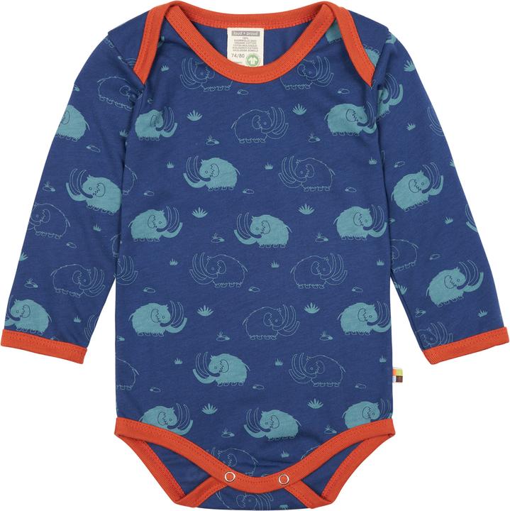 Produktbild loud + proud Body langarm Druck Mammut (74, 80)