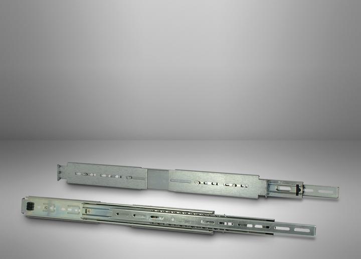 Actual product image Intertech Inter-Tech 18" Telescopic Rail Set for IPC Silver