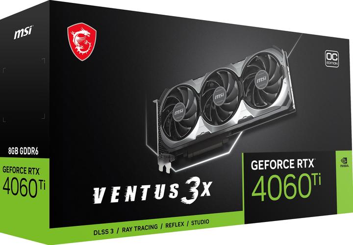 Immagine prodotto MSI GeForce RTX 4060 Ti VENTUS 3X 8G OC (8 GB)