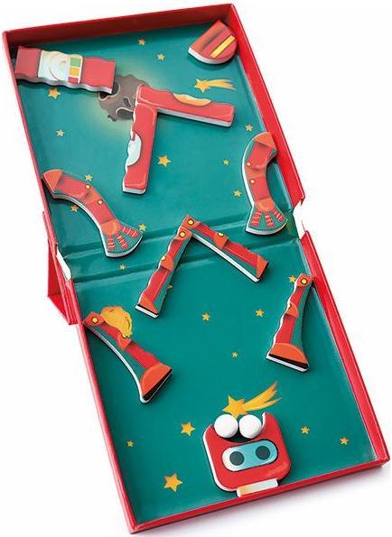 Actual product image Scratch Magnet game robot (11 pieces)